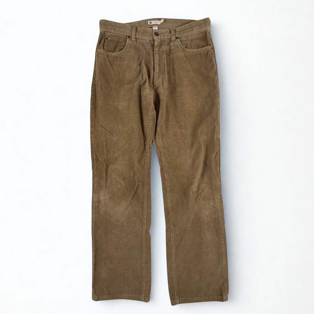 J.Crew Corduroy Pants Mens 33x32 Brown Straight Leg Cotton Classic Ivy League